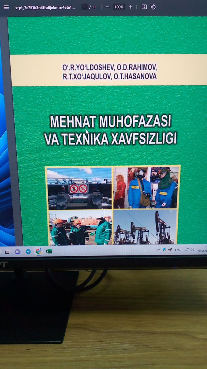 Mehnat muxofazasi va texnika xavfsizligi