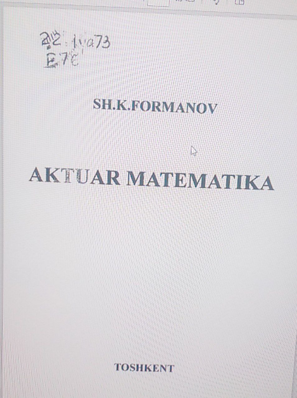 Aktuar matematika