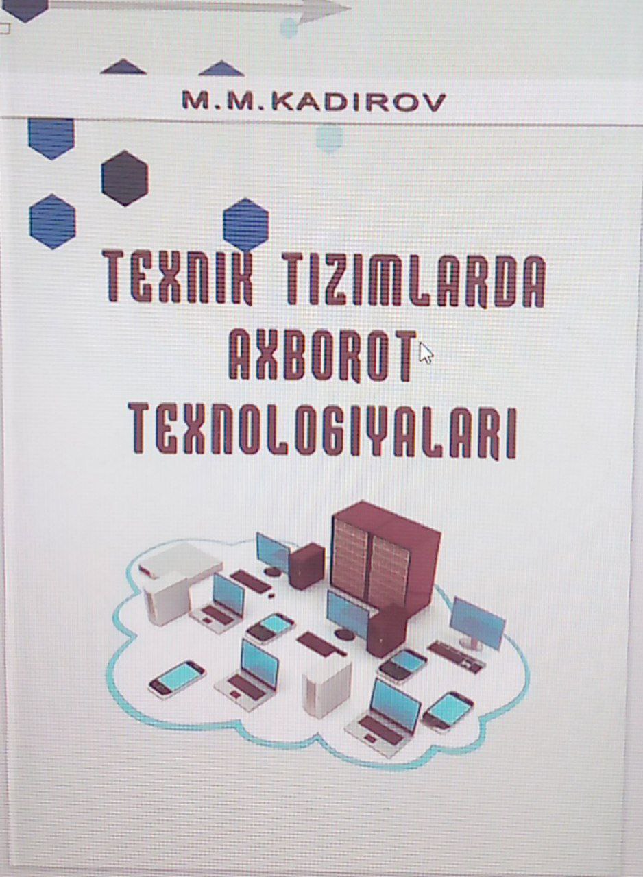 Texnik tiizimlarda axborot texnologiyalarii