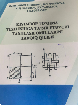 Kiyimbop to'qima tuzilishiga ta'sir etuvchi taxtlash omillarini tadqiq qilish