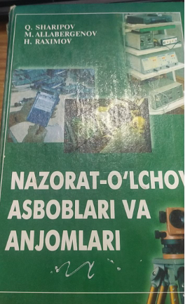 Nazorat o'lchov asboblari va anjomlari