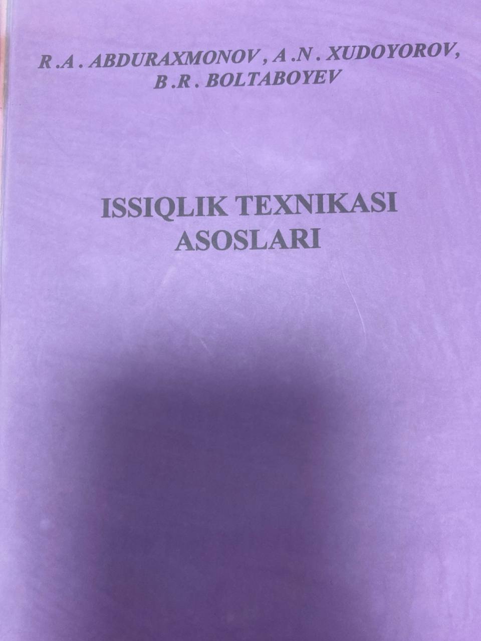 Issiqlik texnikasi asoslari